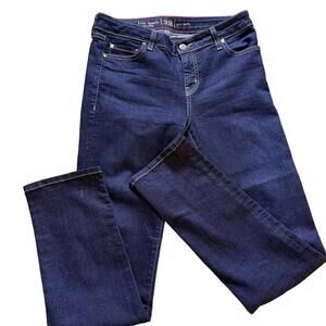 KATE SPADE Perry Street Play Hooky Dark Wash Skinny Jeans Size 28. Luxury Preppy